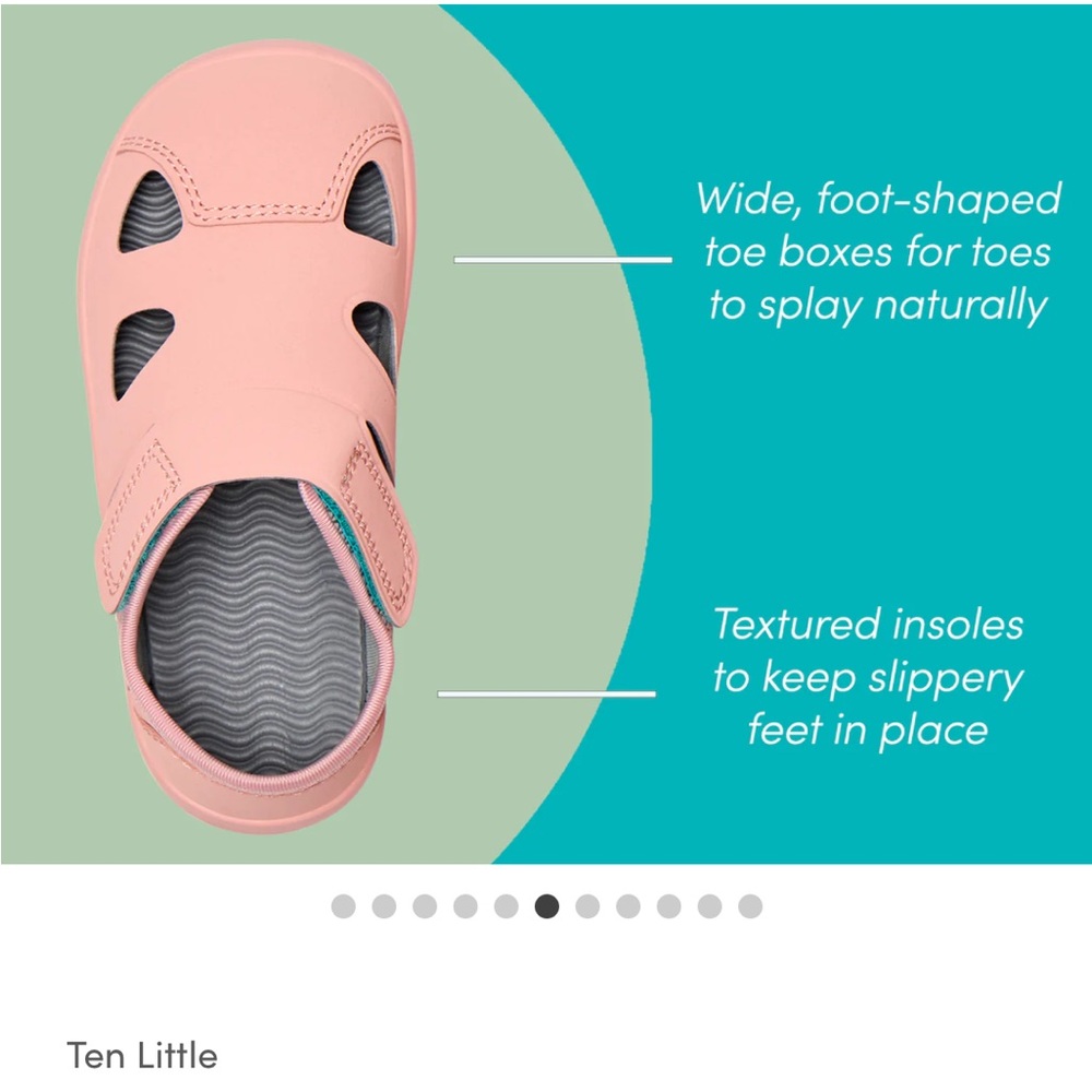 Soft pink ten little size 6 everyday sandals